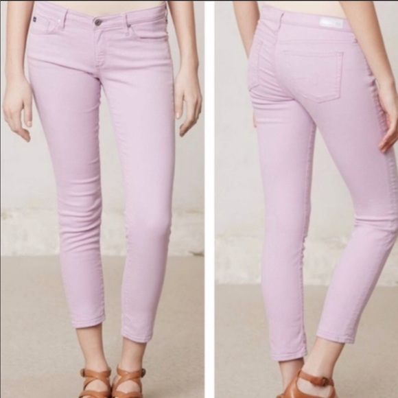 AG Adriano Goldschmied The Stevie Ankle blush pink jeans - Picture 14 of 15